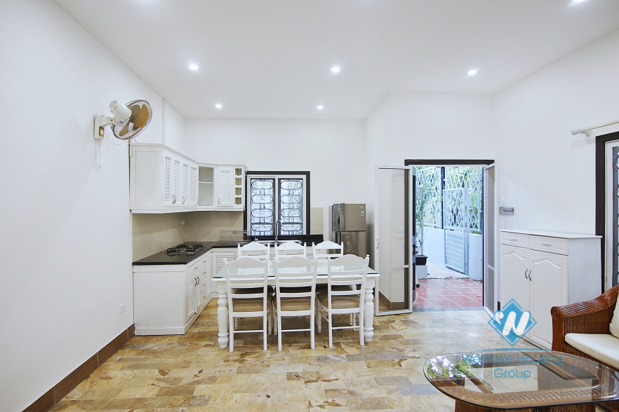 An nice tranquil bungalow with fully exquisite interior for rent in Tay Ho
